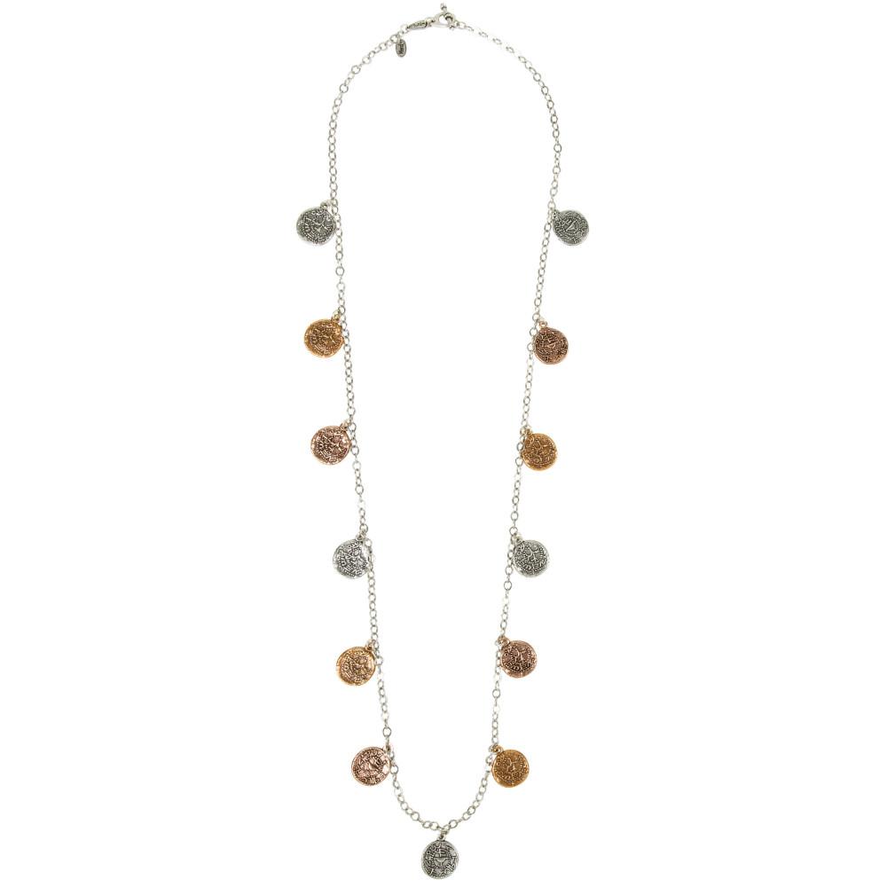 Lela Long Ancient Coin Charm Necklace