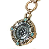 Moriel Two Tone Compass Necklace