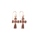 Old World Cross Earrings