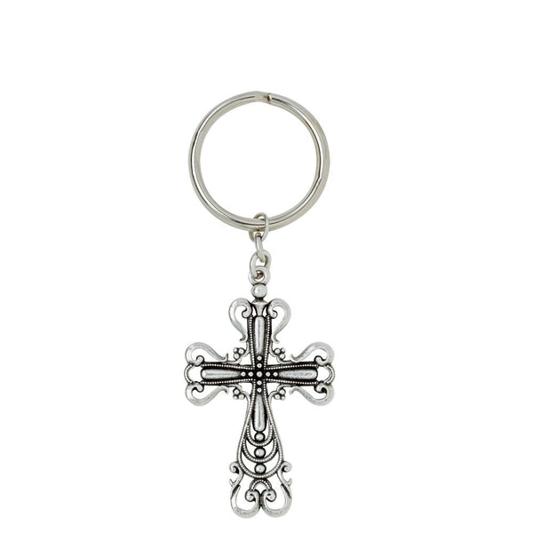 Old World Cross Key Ring