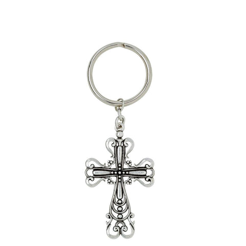 Old World Cross Key Ring