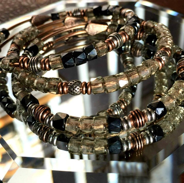 Patience Beaded Bangle