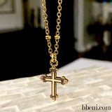 14 gold resurrection cross necklace