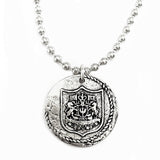 14k or sterling silver plated sword cross Christian necklace