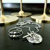 Bbeni silver Spanish coin and necklace