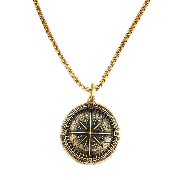 bbeni compass-coin-necklace-for-men