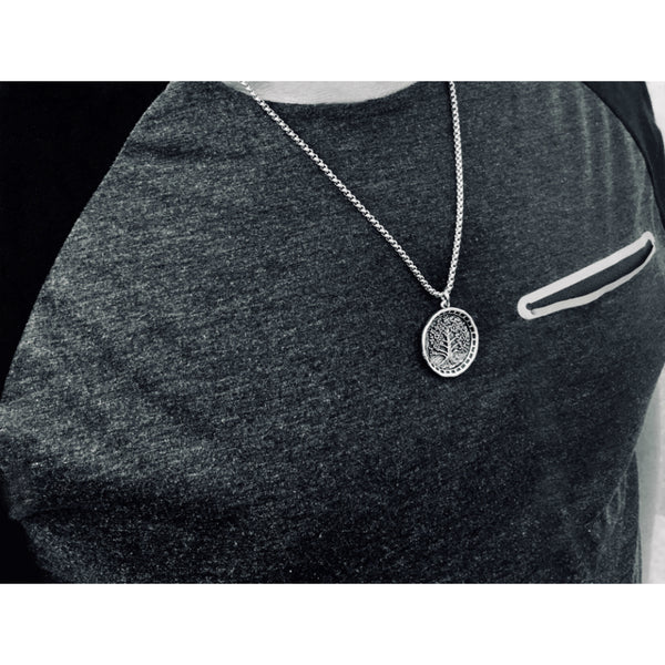 Bbeni silver tree of life necklace 