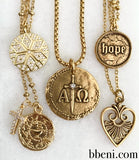 been gold christian coin necklaces