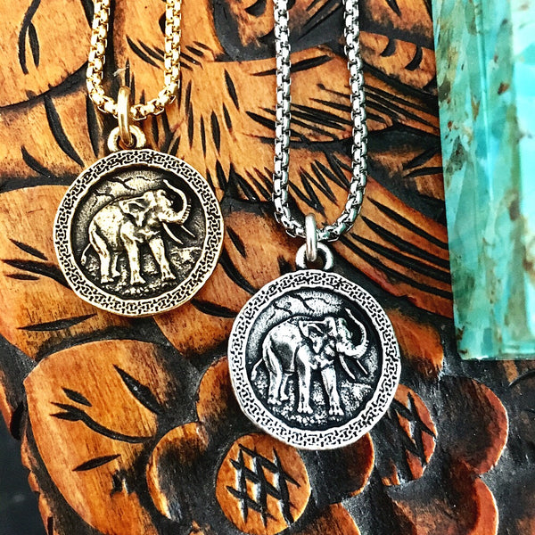 Bbeni elephant coin necklaces 