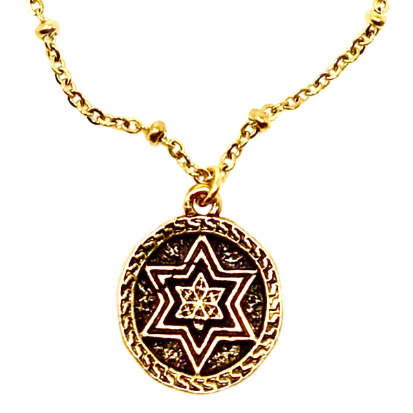 Bbeni gold Jewish Star of David 