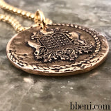Large Holy, Holy, Holy Hebrew Coin Necklace