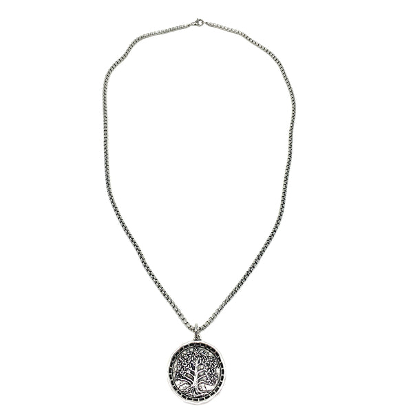 bbeni-tree of life-coin-necklace-for-men