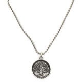 bbeni tree of life coin necklace