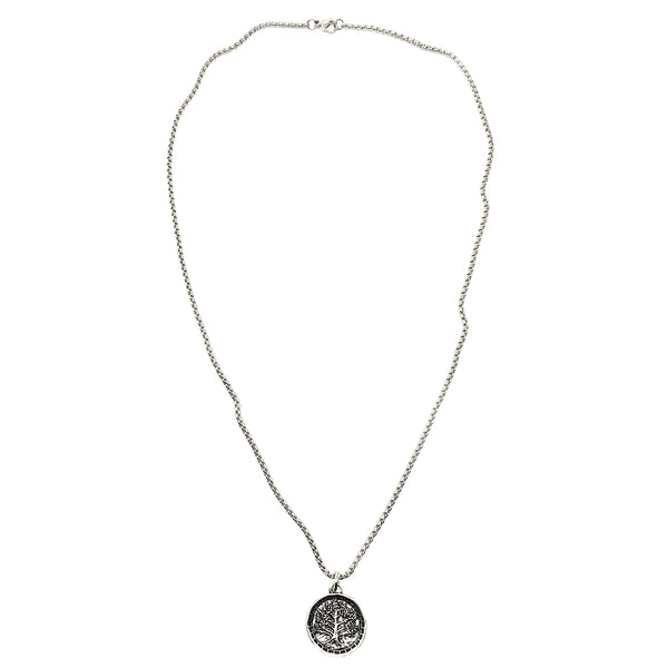 bbeni tree of life coin necklace