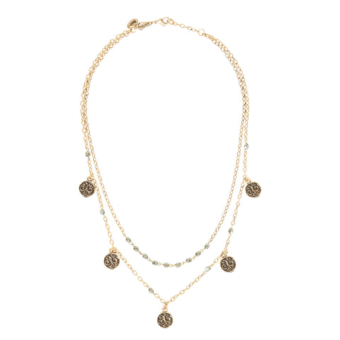 Eden Gold & Beaded Layered Necklace