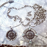 Moriel Two Tone Compass Necklace